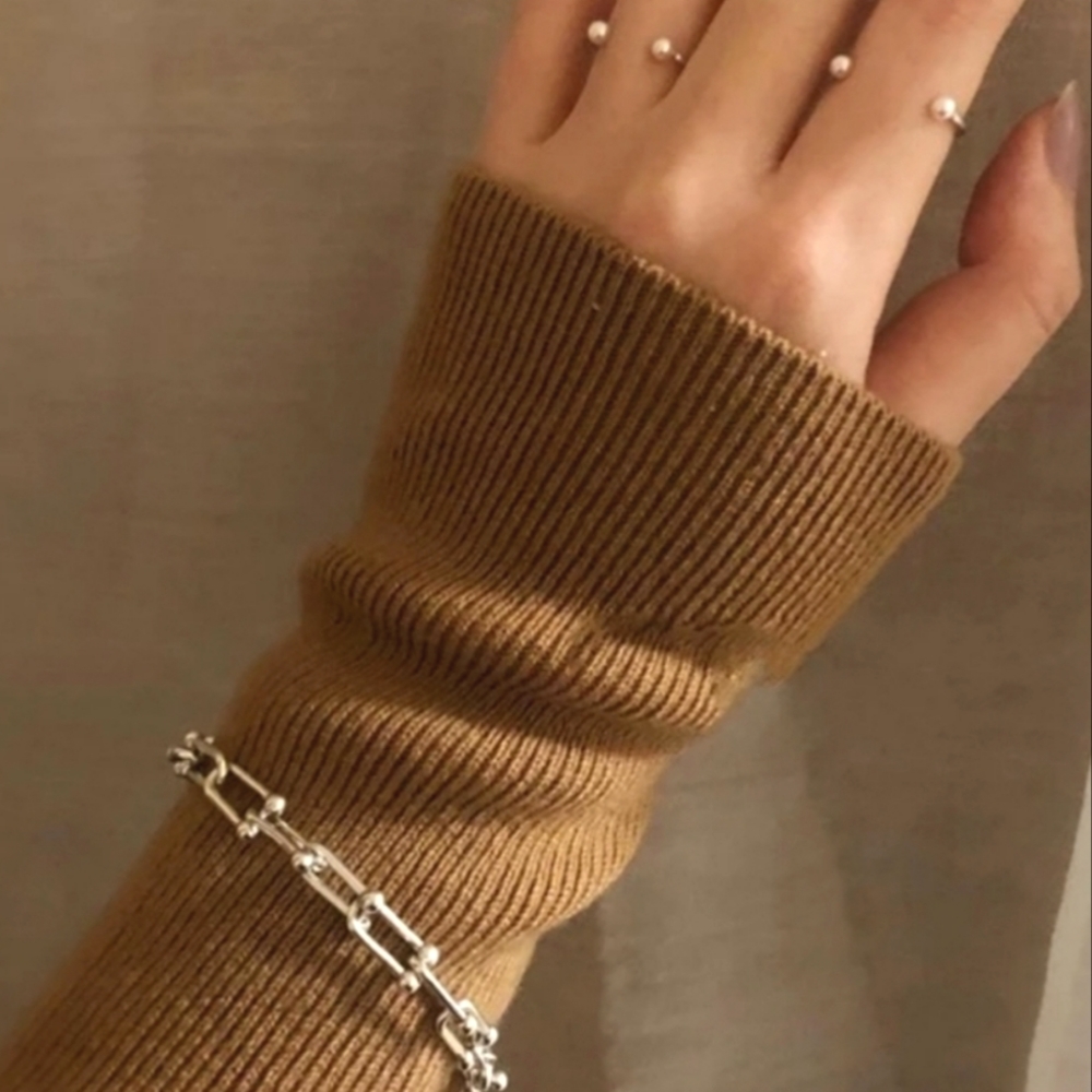 Brinn Lock Sterling Silver Bracelet - Silver